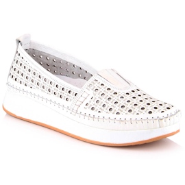 Scarpe traforate da donna con elastico bianco T.Sokolski VU85LAS bianca