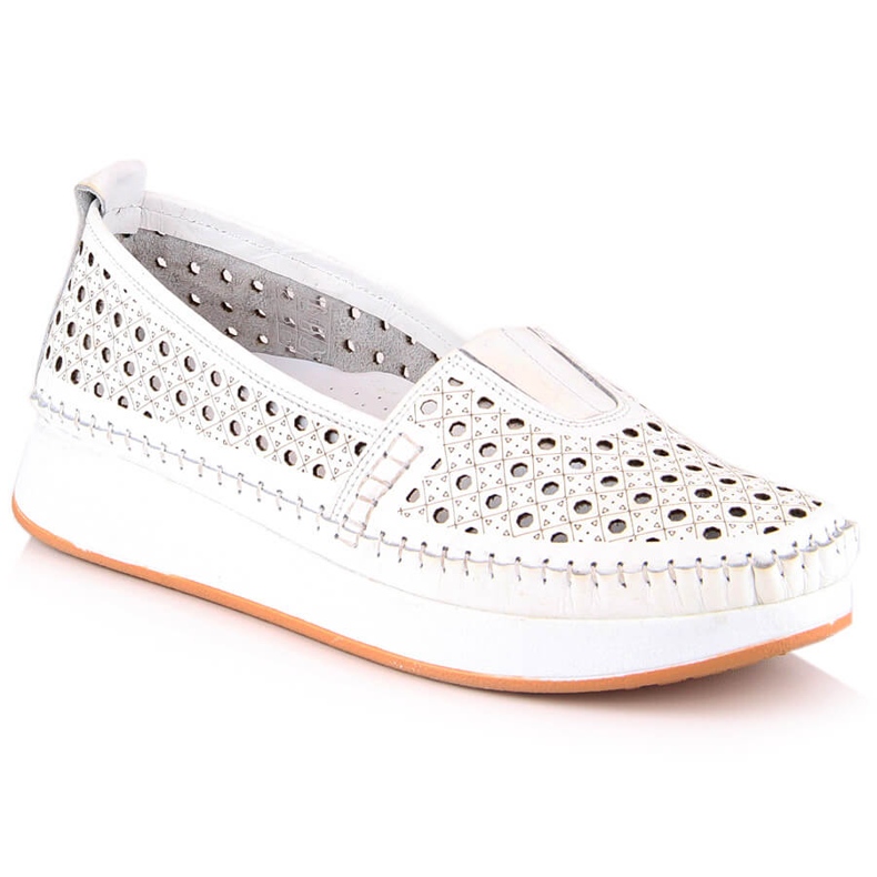 Scarpe traforate da donna con elastico bianco T.Sokolski VU85LAS bianca