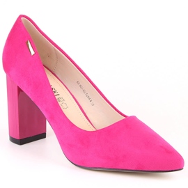 Décolletée da donna in camoscio fucsia T.Sokolski W23-402 rosa