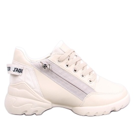 BM Sneakers Helser beige con zeppa