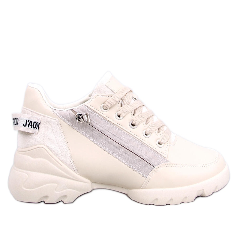 BM Sneakers Helser beige con zeppa