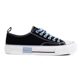 Sneakers basse nere da donna Shelovet nero