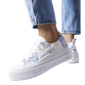 Sneakers bianche e blu di Rocheleau
