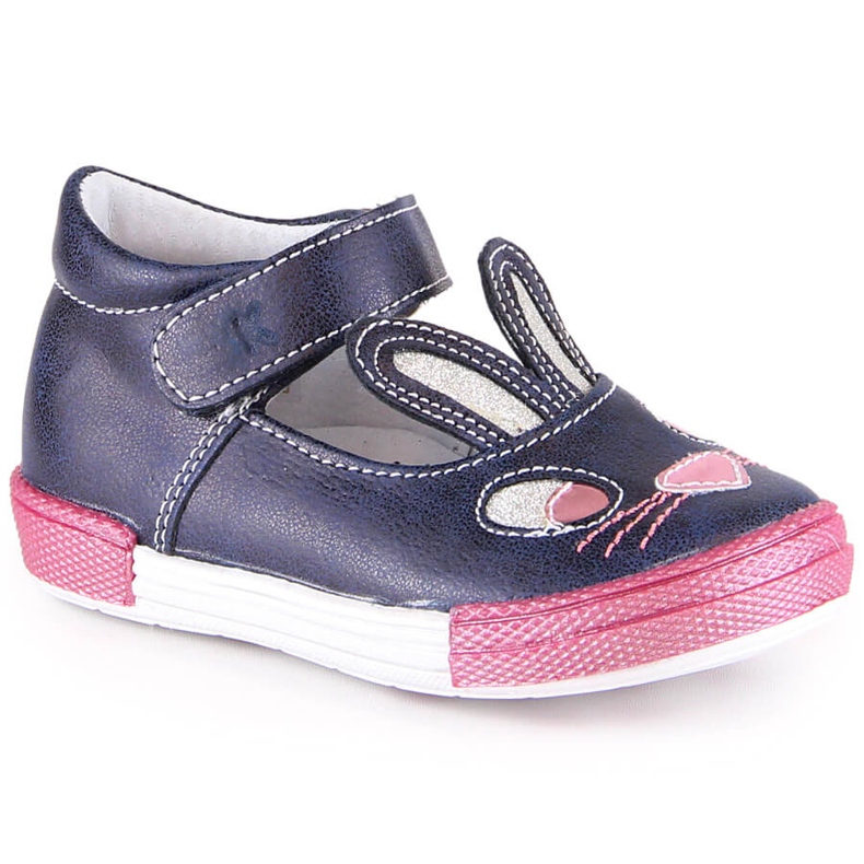Ballerine bambina con velcro blu navy Kornecki 6480