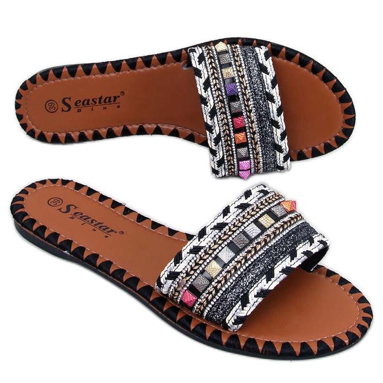 Ciabatte Marocco Marrakesh nere nero