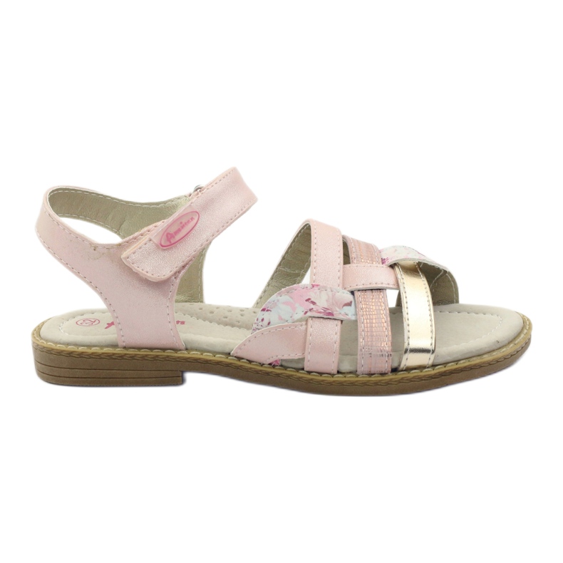 American Club Sandali gladiatore oro rosa d'oro