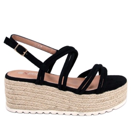 Seastar Espadrillas con zeppa Altman nere nero