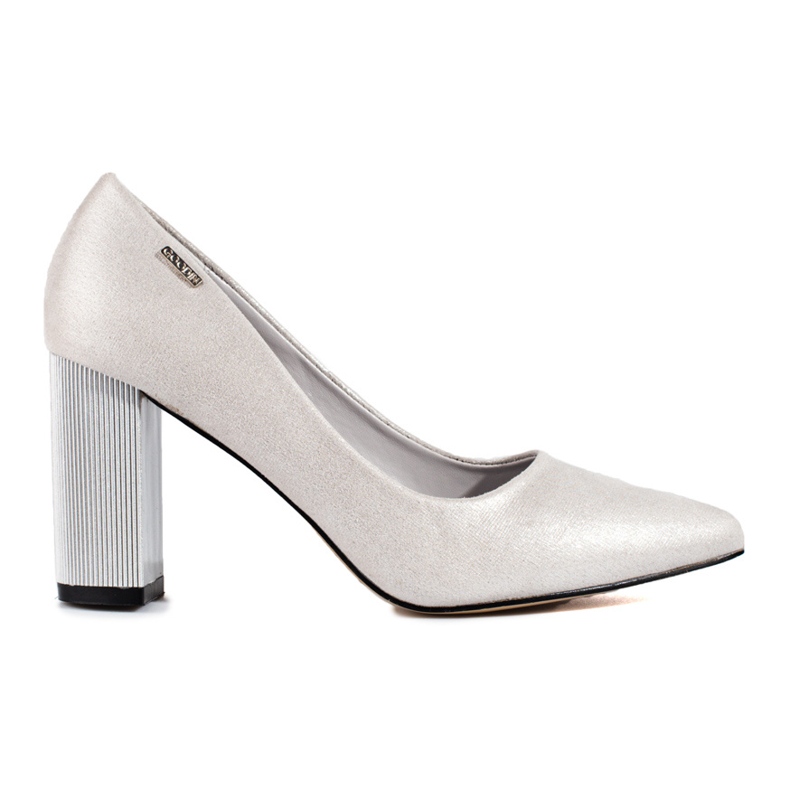 Décolleté Shelovet stiletto argento d'argento
