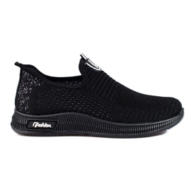 Scarpe sportive da donna leggere in tessuto nero T.Sokolski
