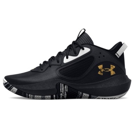 Under Armour Gs Lockdown 6 Jr 3025617 003 scarpe da basket nero nero