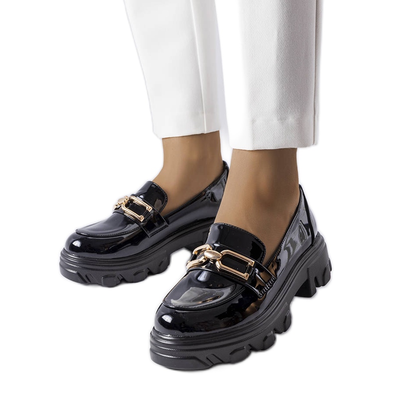 Scarpe in vernice nera di Lemaitre nero