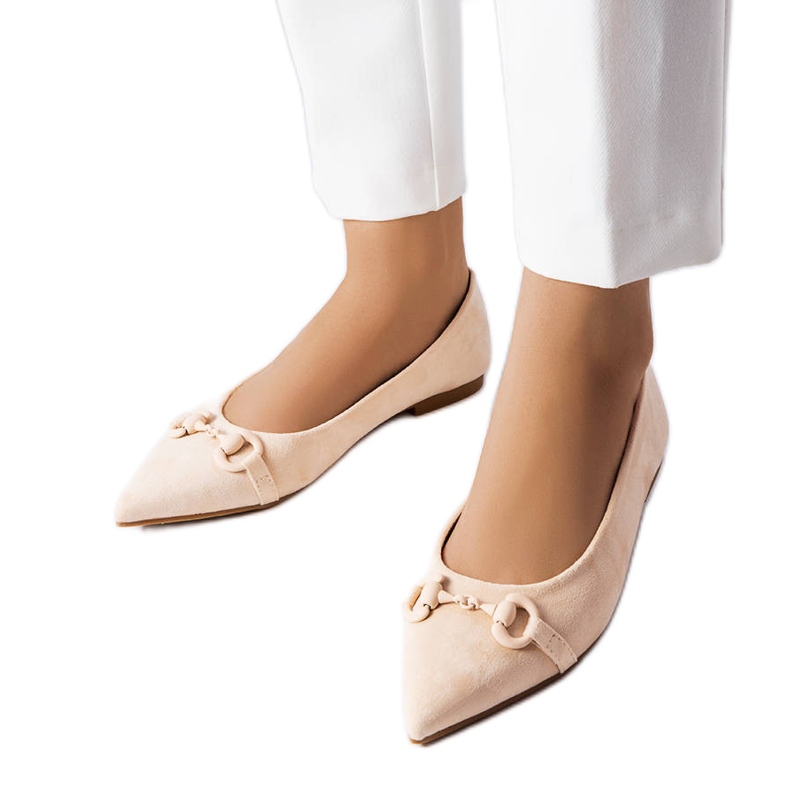 Ballerine beige a punta di Aimé
