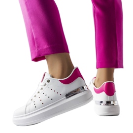 Sneakers bianche con traforo Chalut colorato bianco