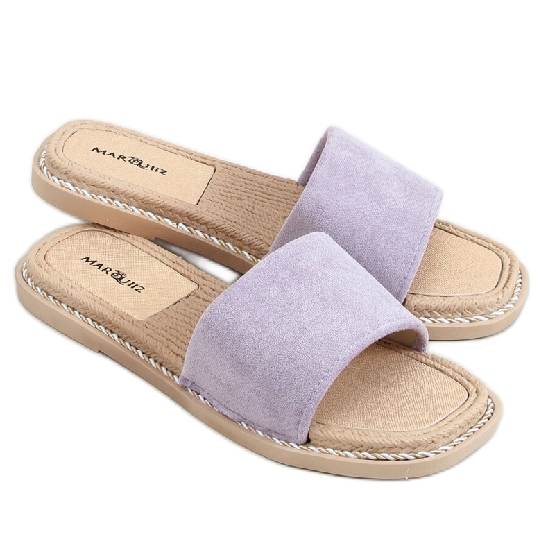 Pantofole da donna in camoscio Daniels Purple viola