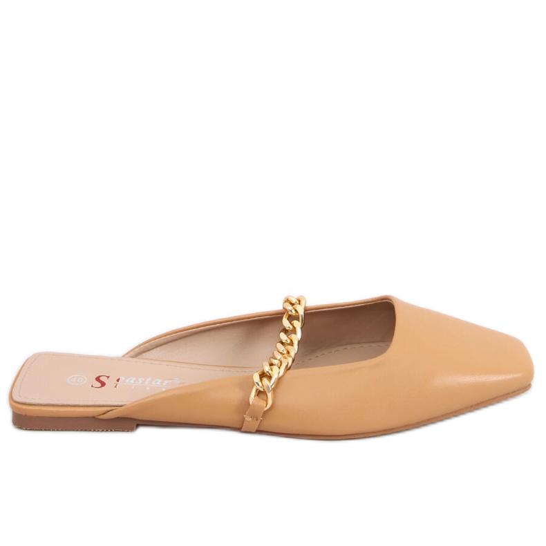 Seastar Ciabatte Chiara Camel con catena beige
