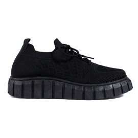 Scarpe sportive da donna in tessuto Shelovet nero