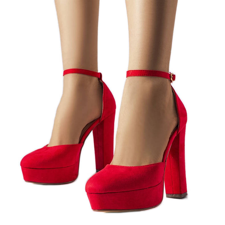 Décolleté tacco alto rosso Sacré