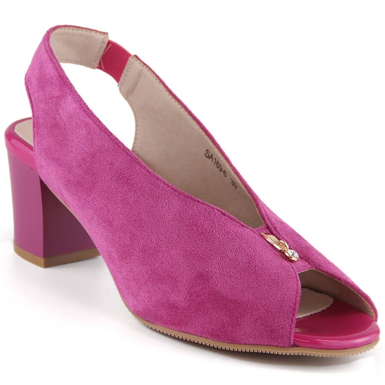 M. DASZYŃSKI Sandali slip-on in camoscio fucsia M.Daszyński SA169-6 rosa