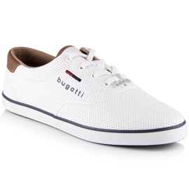 Scarpe sportive sneakers da uomo bianche Bugatti LL153144 bianco