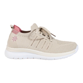 Classiche scarpe sportive stringate T.Sokolski beige