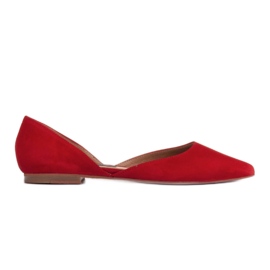 Marco Shoes Ballerine con tacco rosso