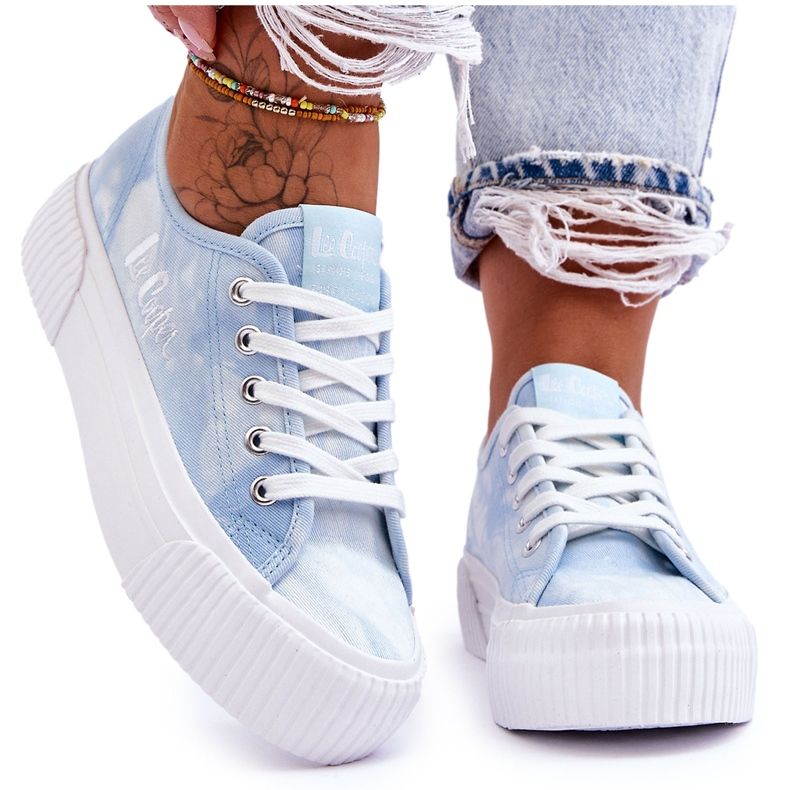 Scarpe da ginnastica Lee Cooper Platform LCW-23-31-1782L Blu