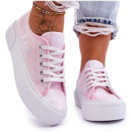 Scarpe da ginnastica con plateau Lee Cooper LCW-23-31-1781L Rosa