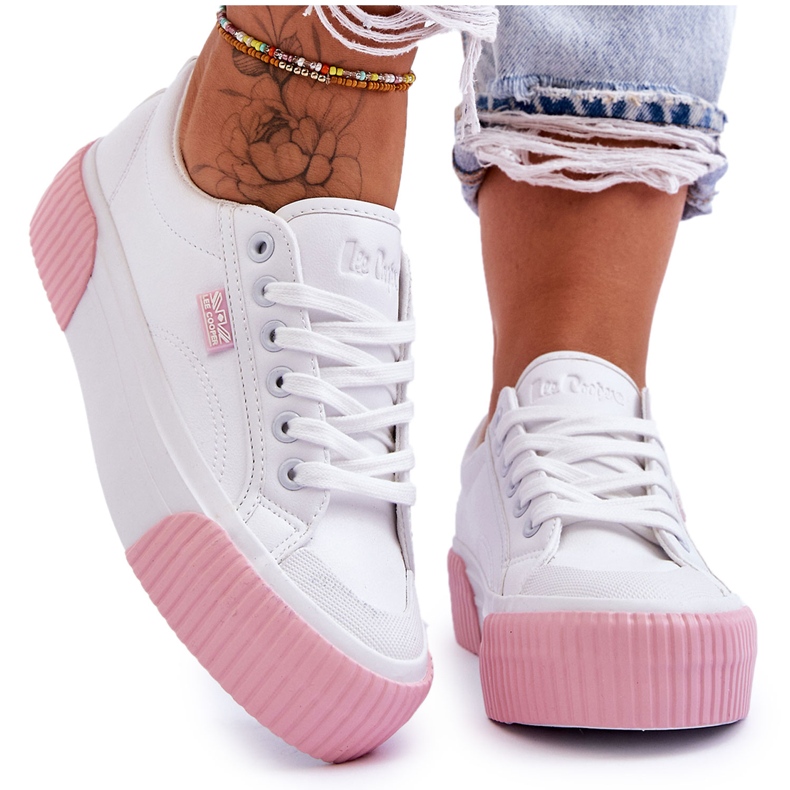 Lee Cooper LCW-23-31-1787L Scarpe sportive bianche bianca