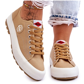 Sneakers basse da donna Lee Cooper LCW-23-44-1655L Beige