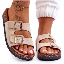 PM1 Sandali Slip-On Cortina Beige Da Donna