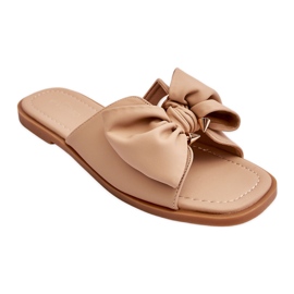 Ciabatte Donna Con Fiocco Beige Becky