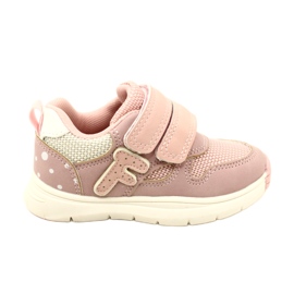 Evento Scarpe sportive con velcro da ragazza 23DZ23-5917 rosa bianco