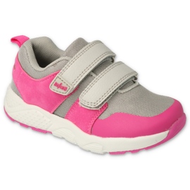 Befado sportivo per bambini con velcro, grigio e rosa, 516X247