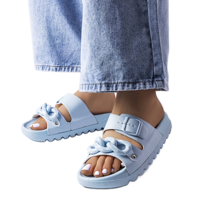 Ciabatte Étoile in gomma blu