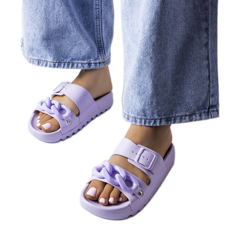 Pantofole in gomma viola di Étoile
