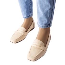 Mocassini in ecopelle beige di Meilleur
