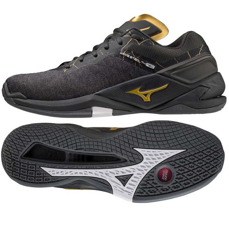 Scarpe da pallamano Mizuno Wave Stealth Neo M X1GA200041 nero nero