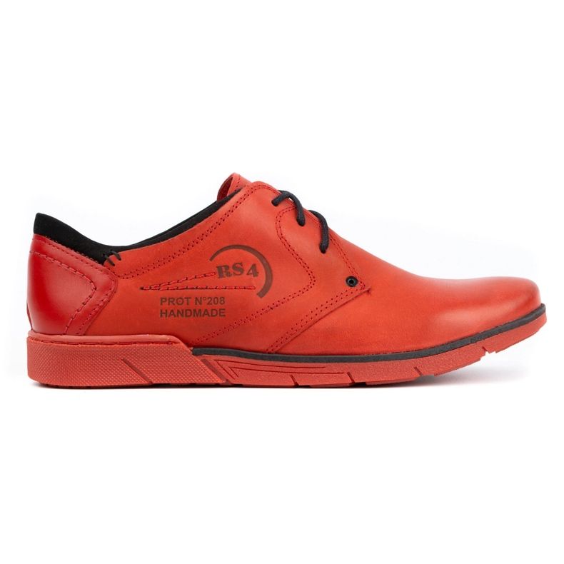 Polbut Scarpe da uomo in pelle 2103 rosse rosso