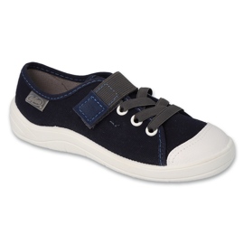 Ciabatte per bambini Befado con velcro 351X047 blu navy