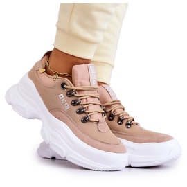 Scarpe sportive da donna Sneakers Big Star JJ274A222 Beige