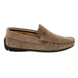 Filippo Mocassini da uomo beige, pelle scamosciata, MP923/23 TP, beige