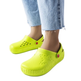 Pantofole Big Star II275006 verdi verde