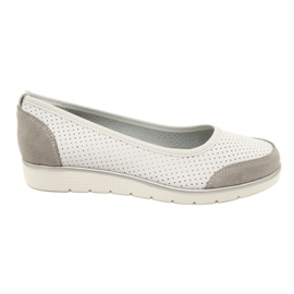Ballerine da donna in pelle traforata Filippo Dp4524/23 bianco
