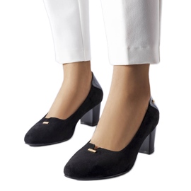 Vinceza eleganti décolleté nere nero