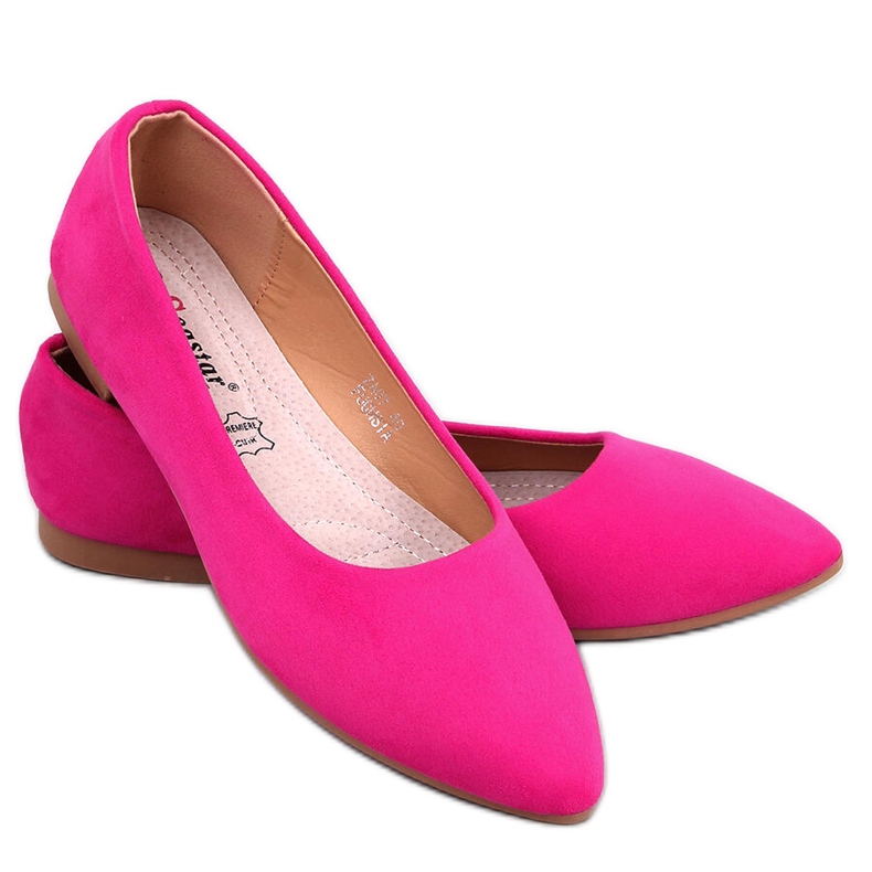 Seastar Keys Ballerine con soletta in pelle fucsia rosa