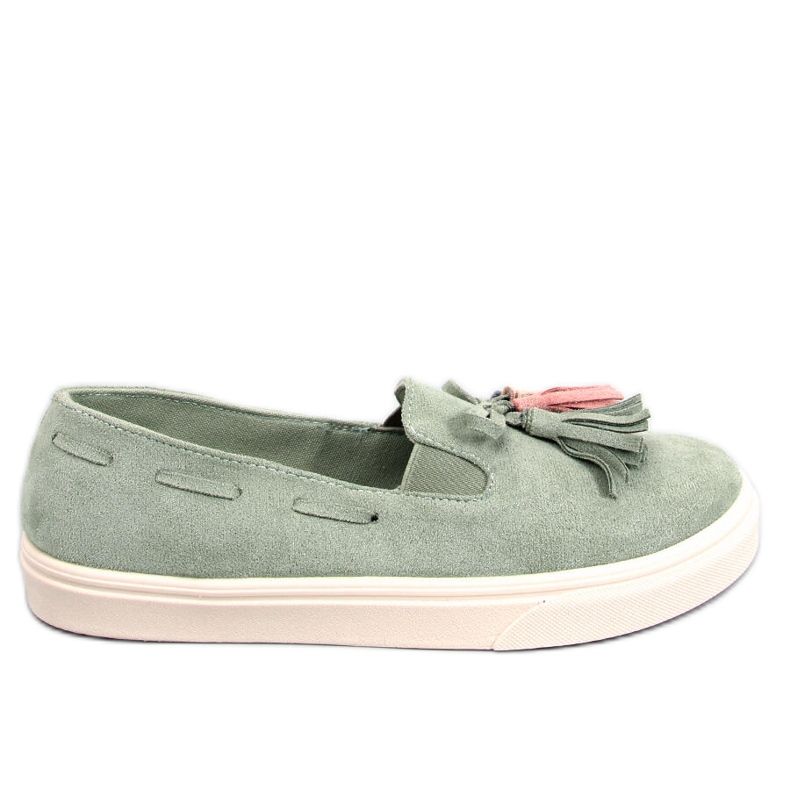 BM Sneakers primaverili Salma Green con nappine verde