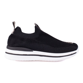 Scarpe sportive leggere da donna sulla piattaforma Shelovet nero