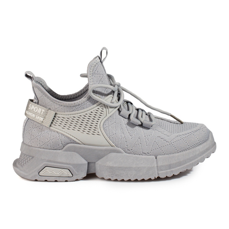 Sneaker Shelovet grigia traforata da donna grigio