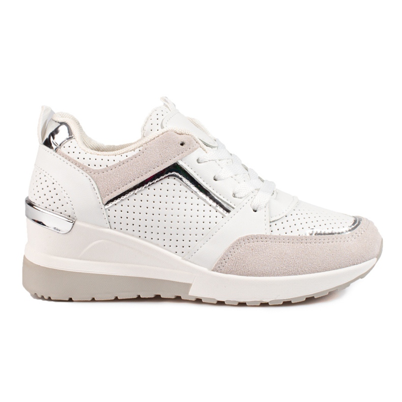 Sneakers con zeppa bianca Shelovet da donna