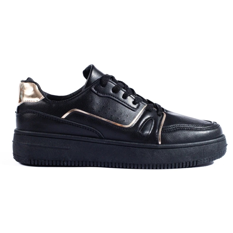 Sneakers nere da donna sulla piattaforma Shelovet nero